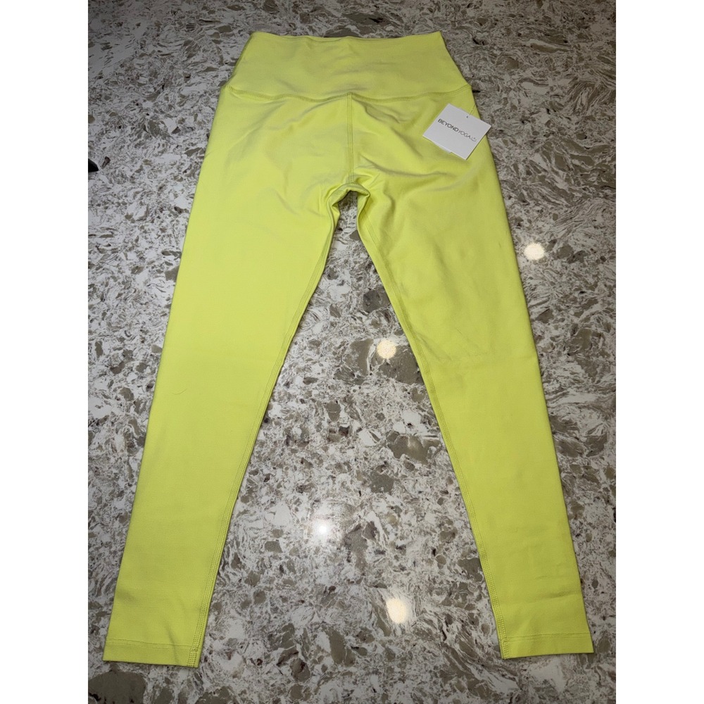 Beyond Yoga Spacedye High Waisted Midi Leggings Electric Yellow Neon Green L